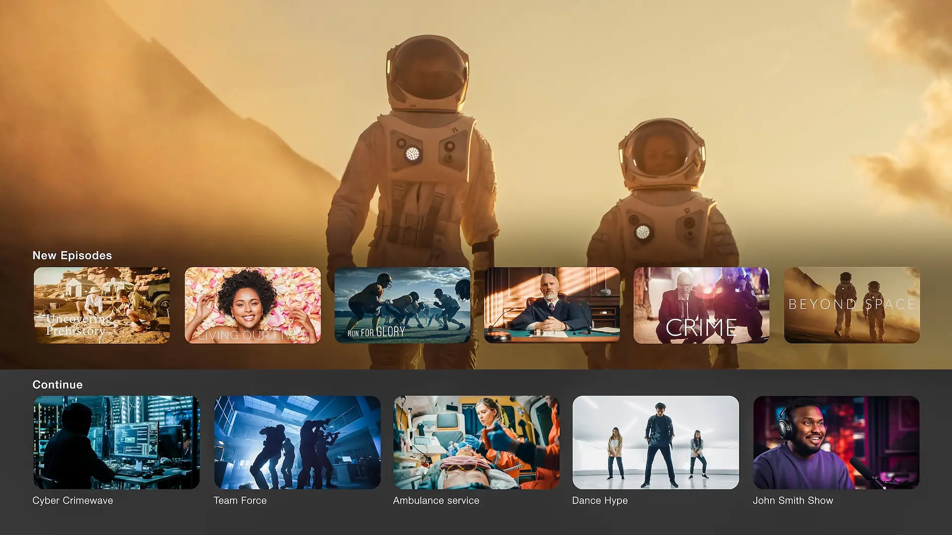 shack tv app on a smart TV